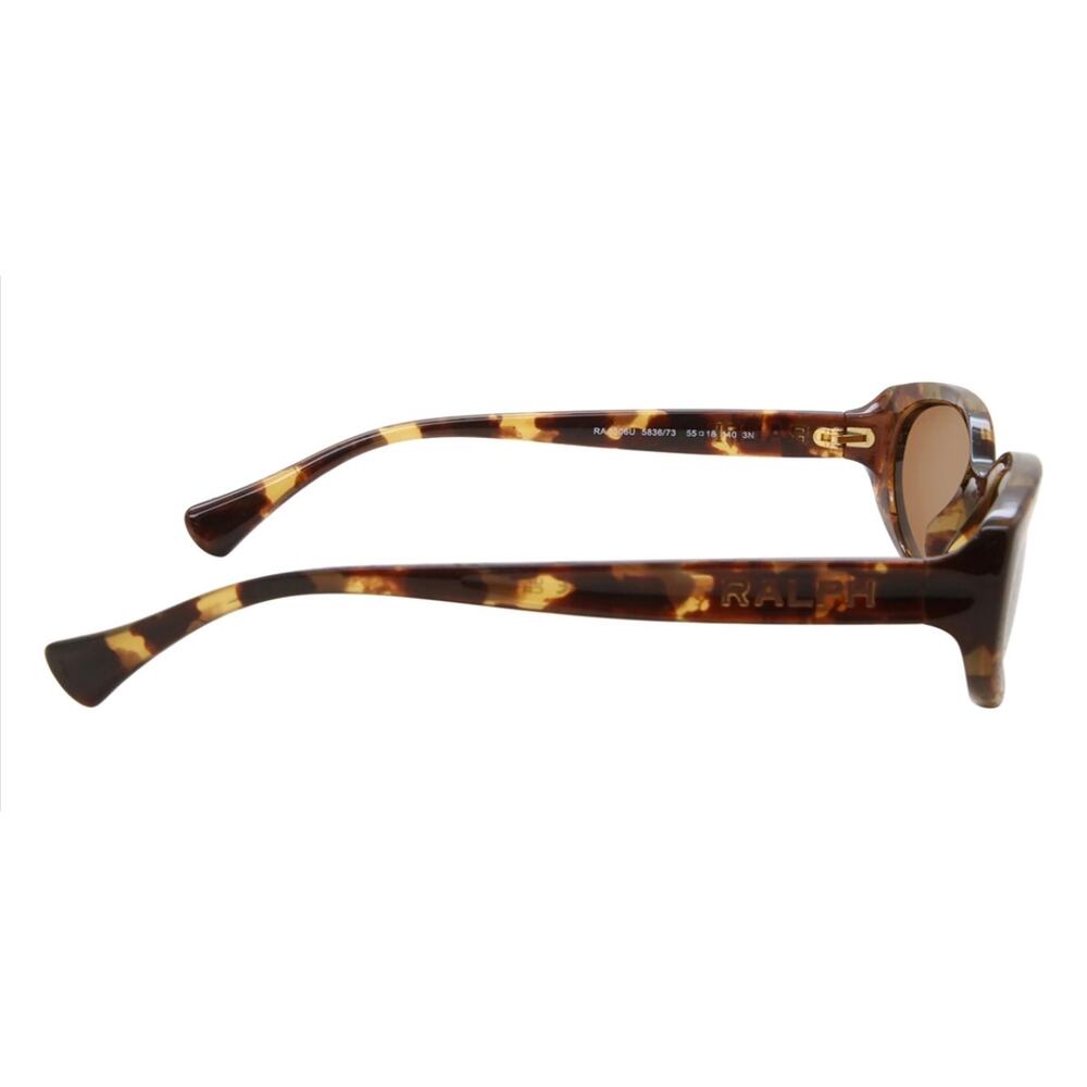 Ralph By Ralph Lauren Yellow Havana Dark Brown Lense (RA5306U 583673)-NEW w CASE - Picture 4 of 9